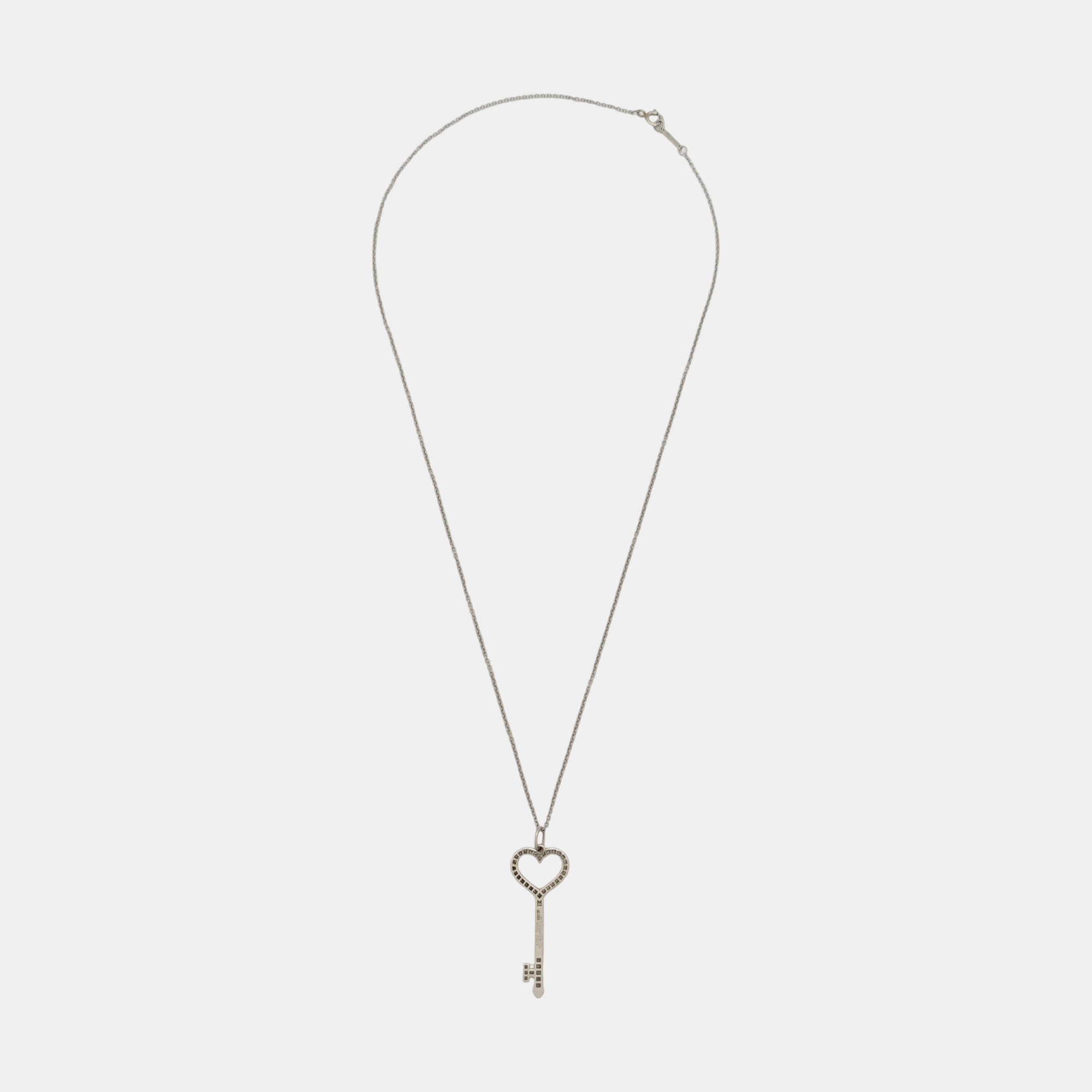 Tiffany Keys Platinum 950 Silver Necklace