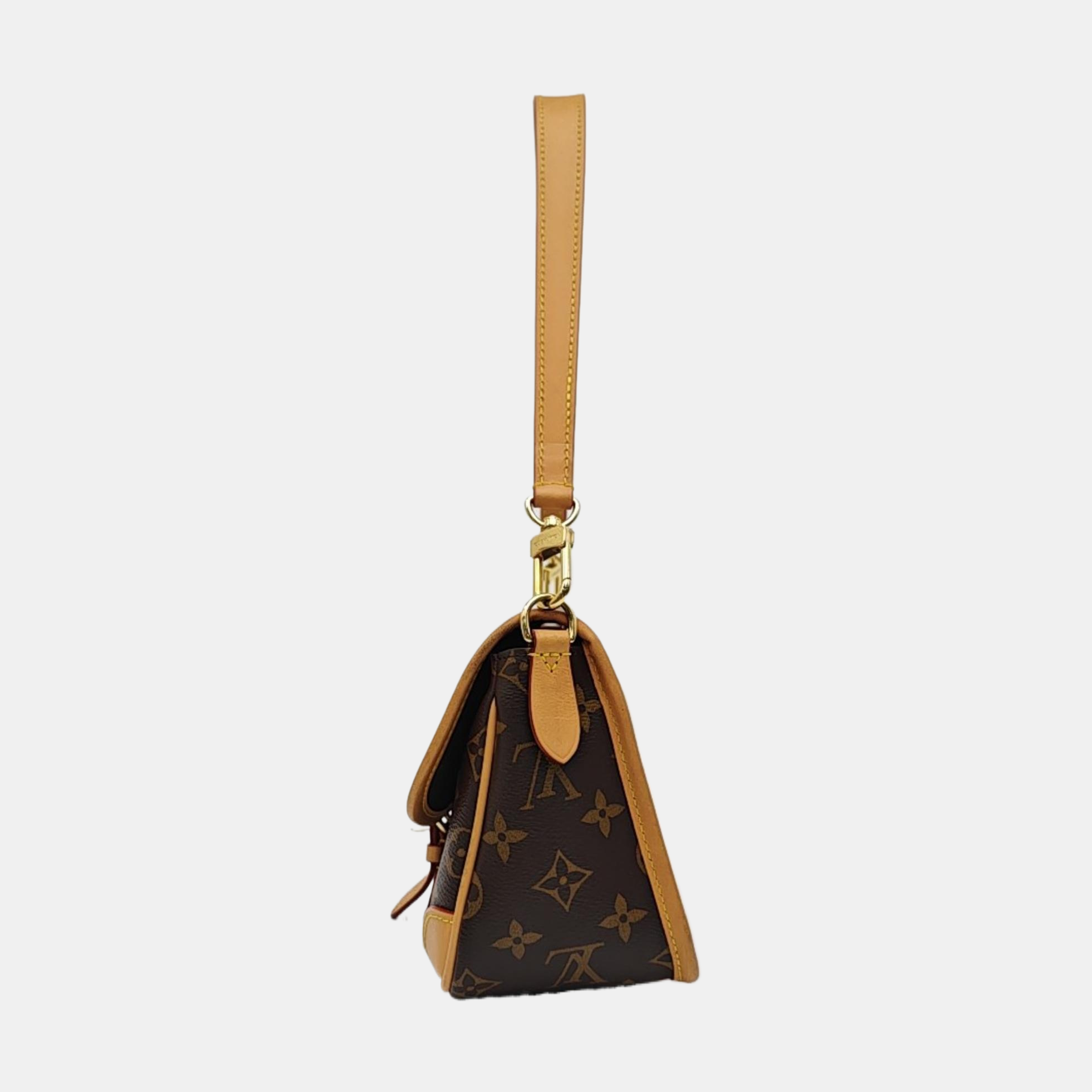 DIANE Monogram Coated Canvas Brown