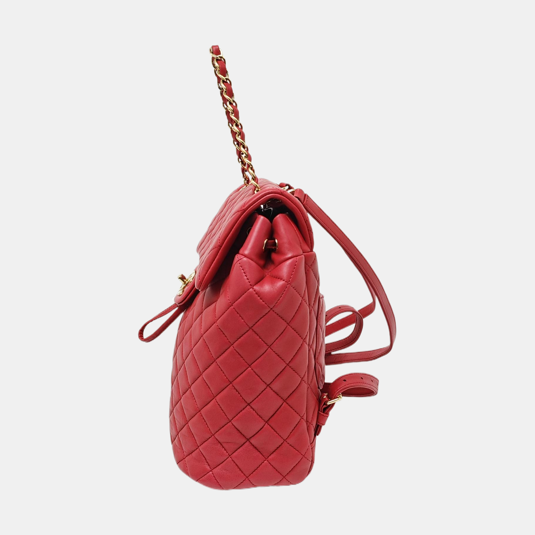 URBAN SPIRIT Small Quilted Lambskin Red