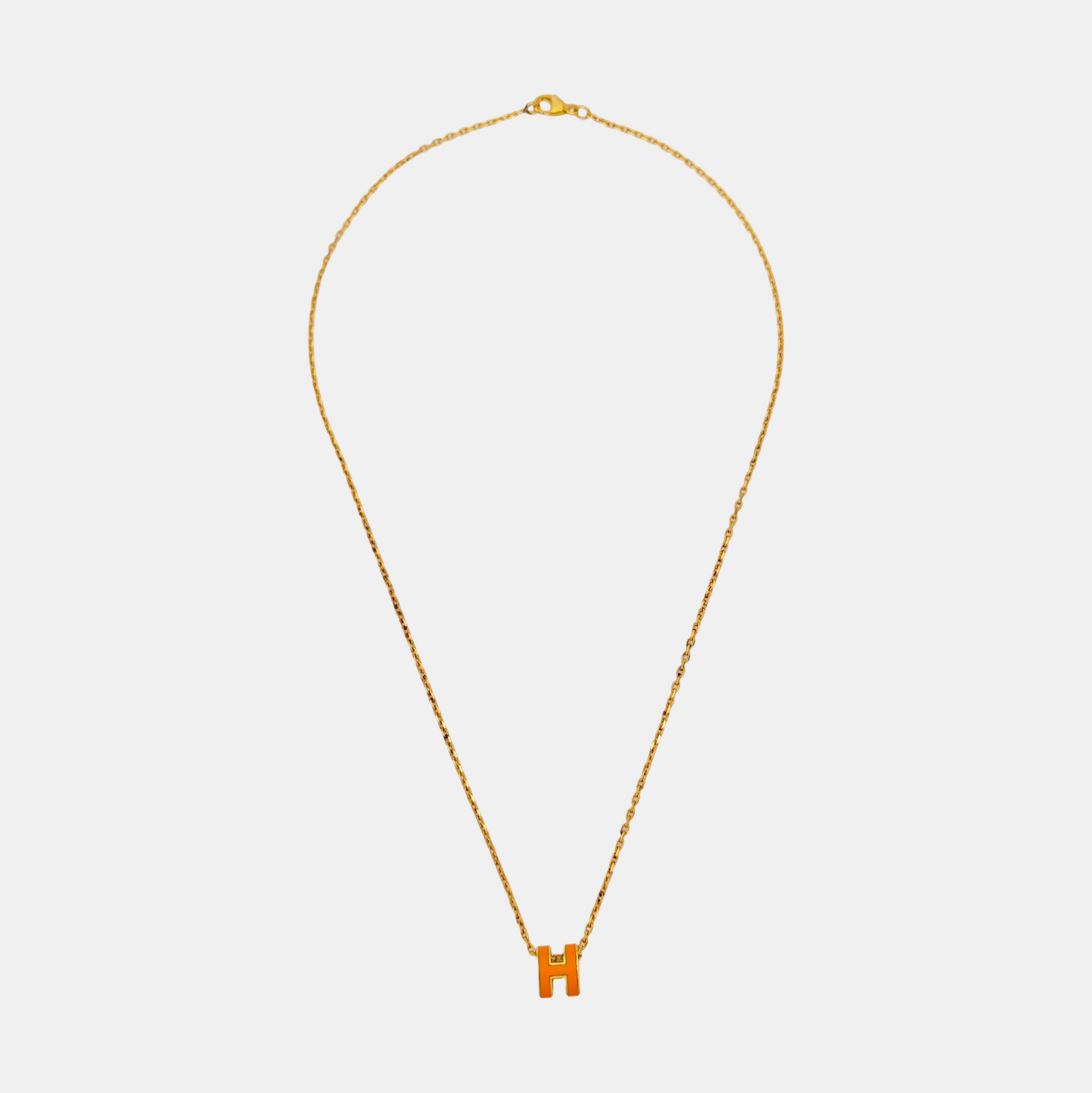 Pop H Metal Rose Gold Necklace