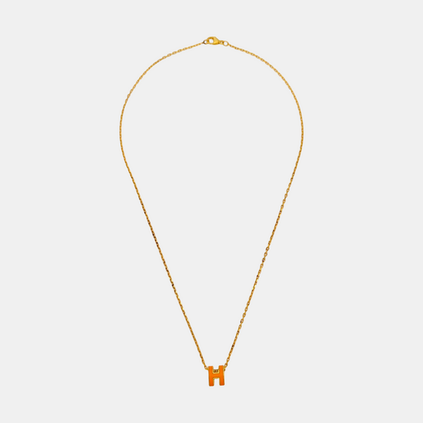 Pop H Metal Rose Gold Necklace