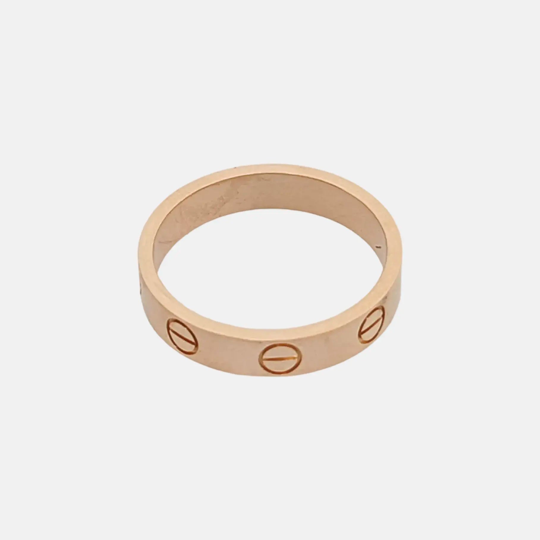 LOVE 18k Rose Gold Ring EU 50