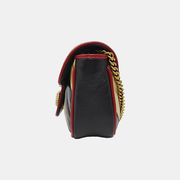 GG Marmont Super Mini Quilted Calfskin Multicolor