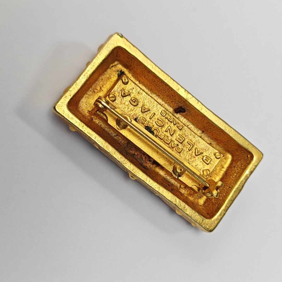 Metal Gold Brooch