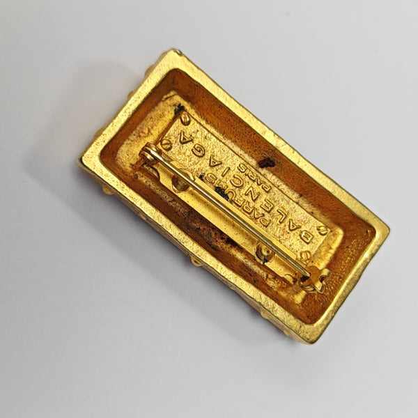 Metal Gold Brooch