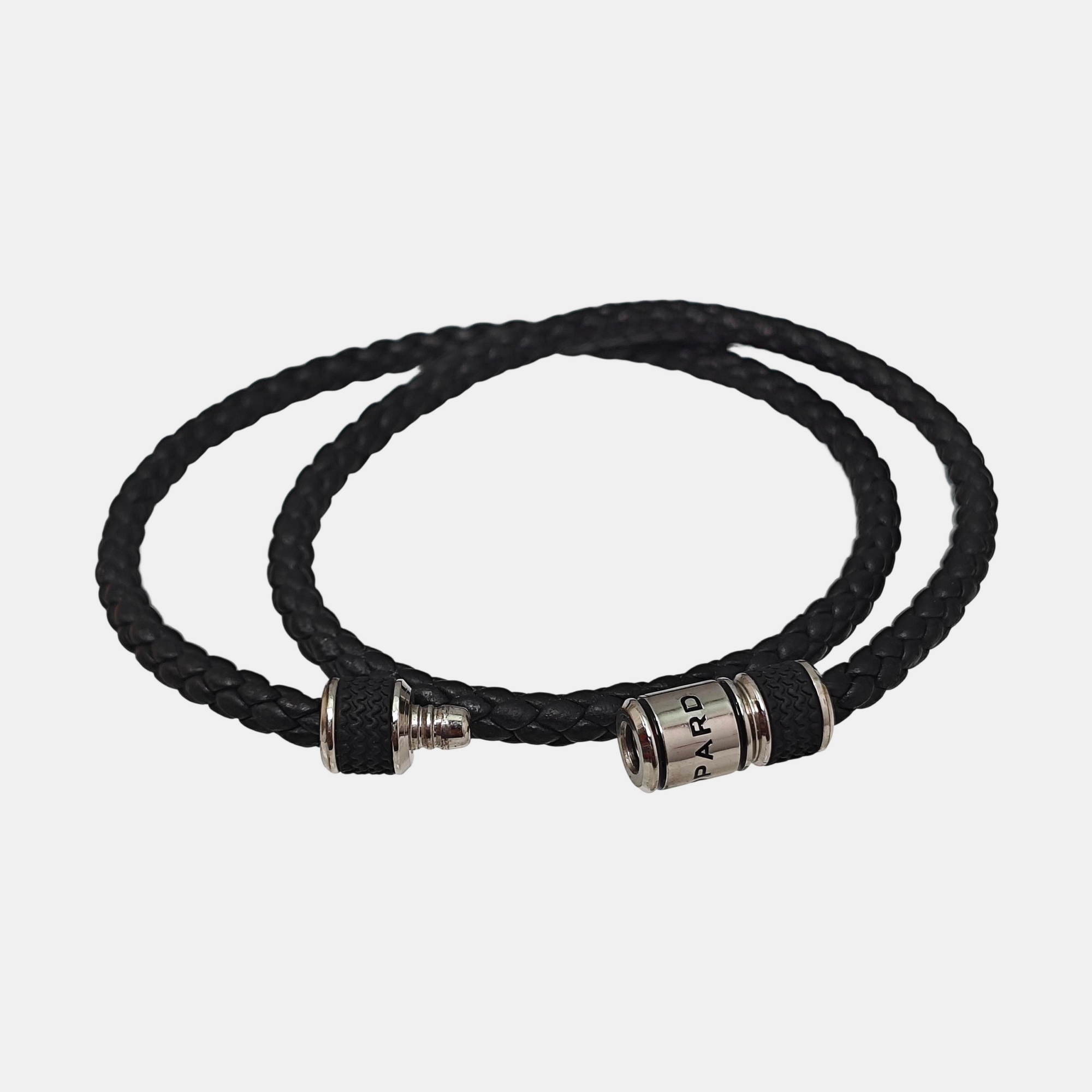 Leather Black Bangle
