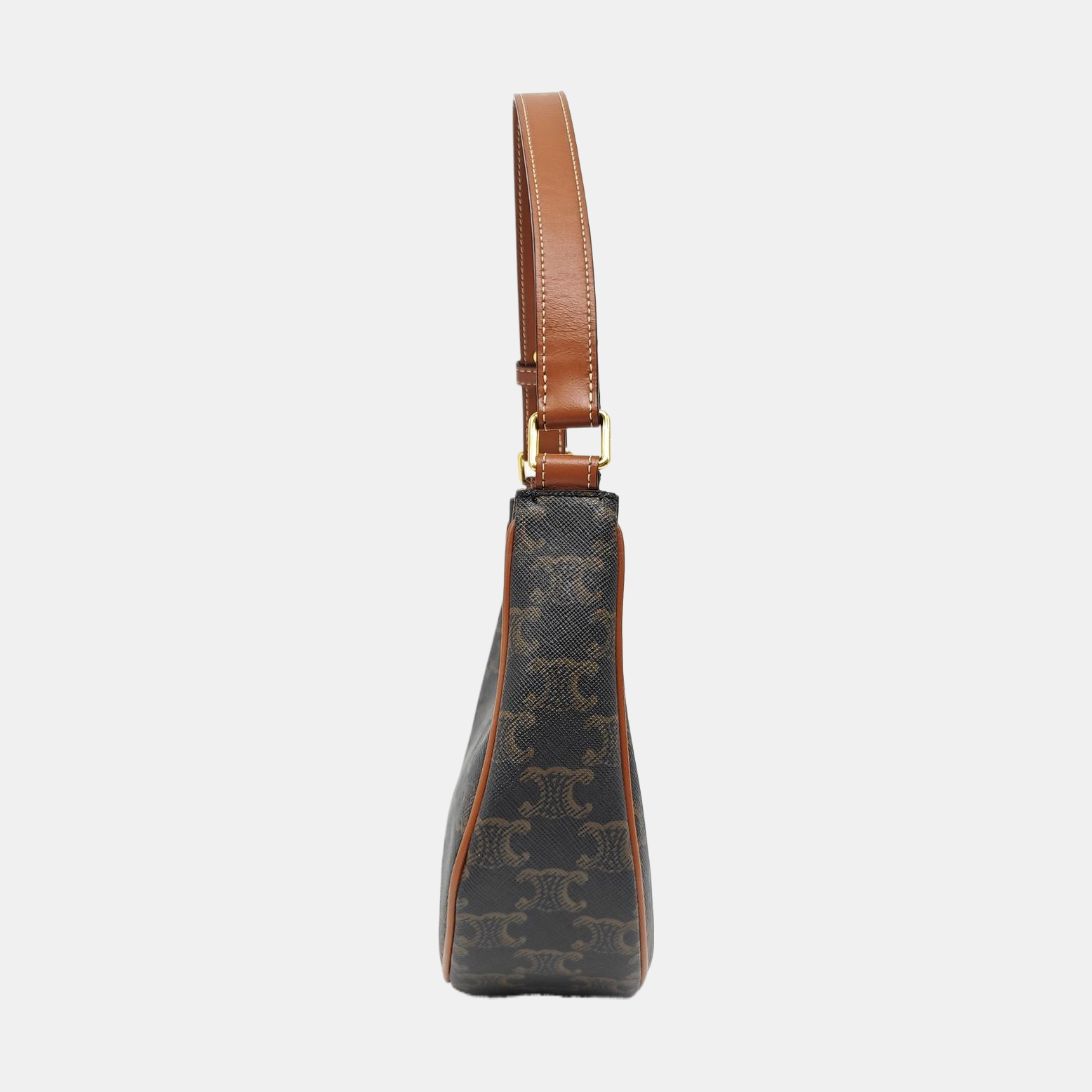 Authenticated pre-owned  AVA Coated Canvas Brown - Top Handle Bag at Looply