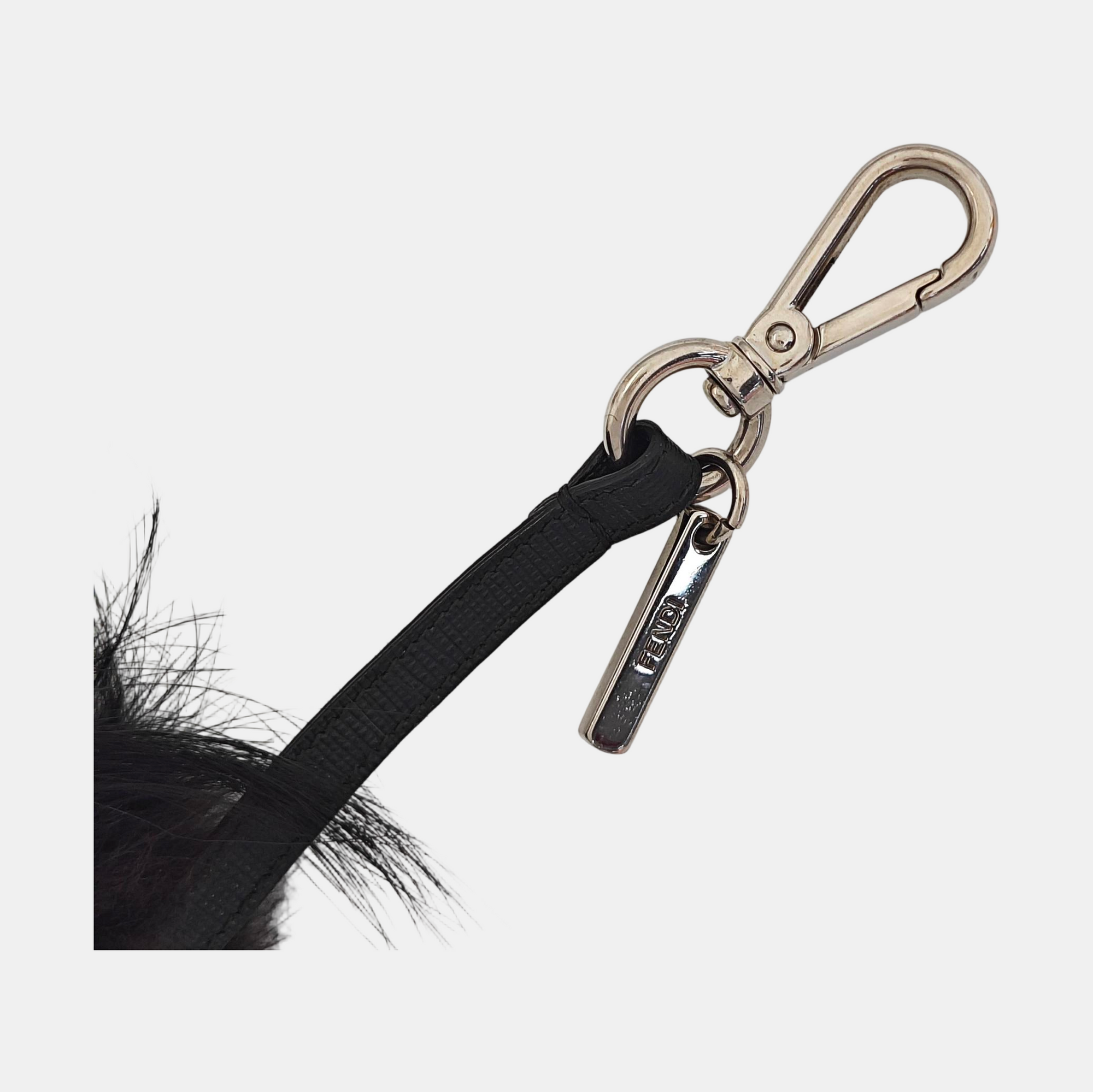 Fabric Bag Charm Black