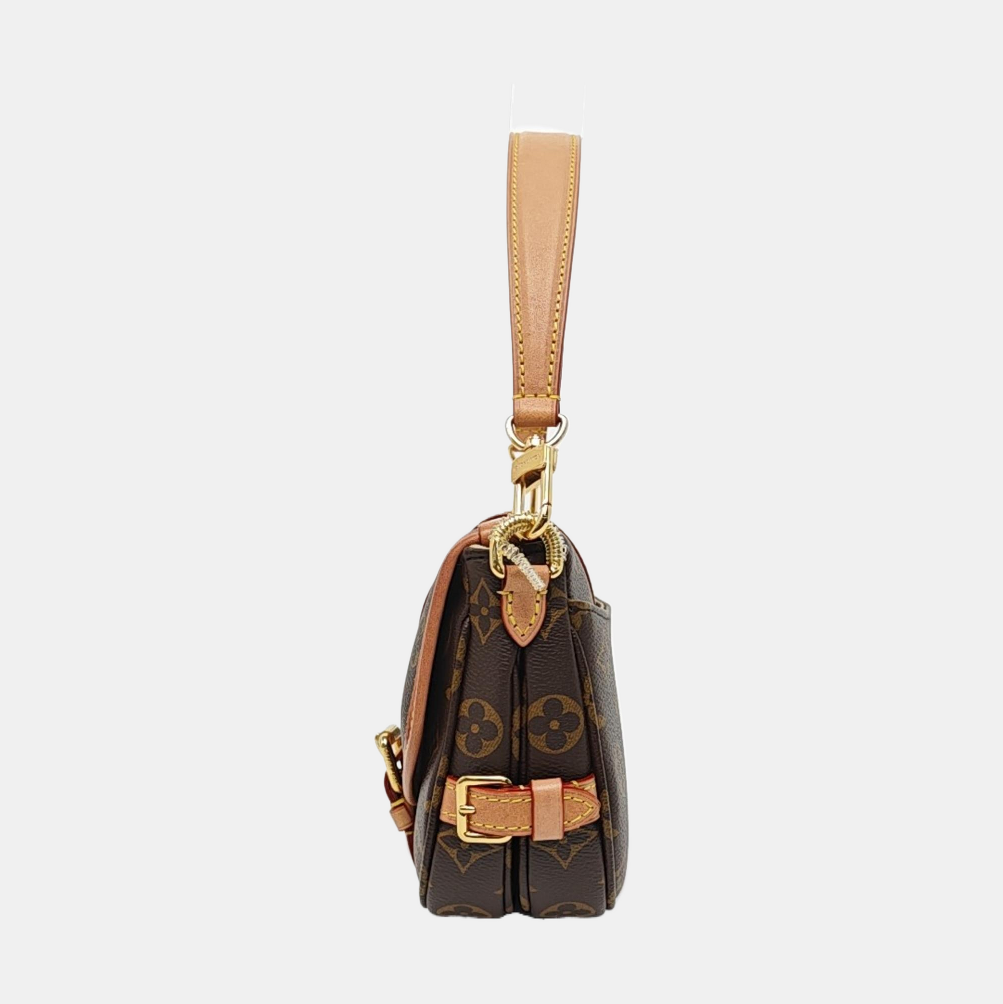 SAUMUR BB Monogram Coated Canvas Brown