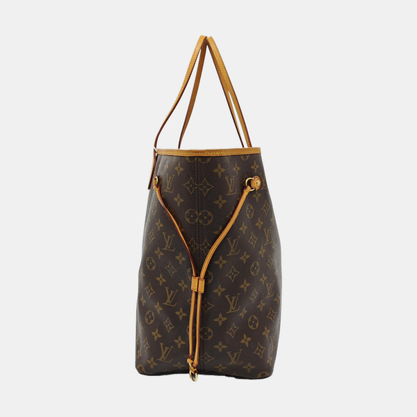 NEVERFULL GM Monogram Coated Canvas Brown