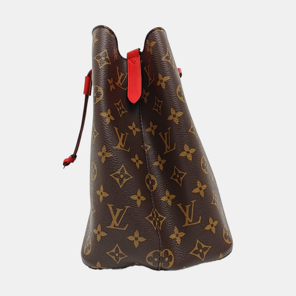 NÉONOÉ MM Monogram Coated Canvas Brown