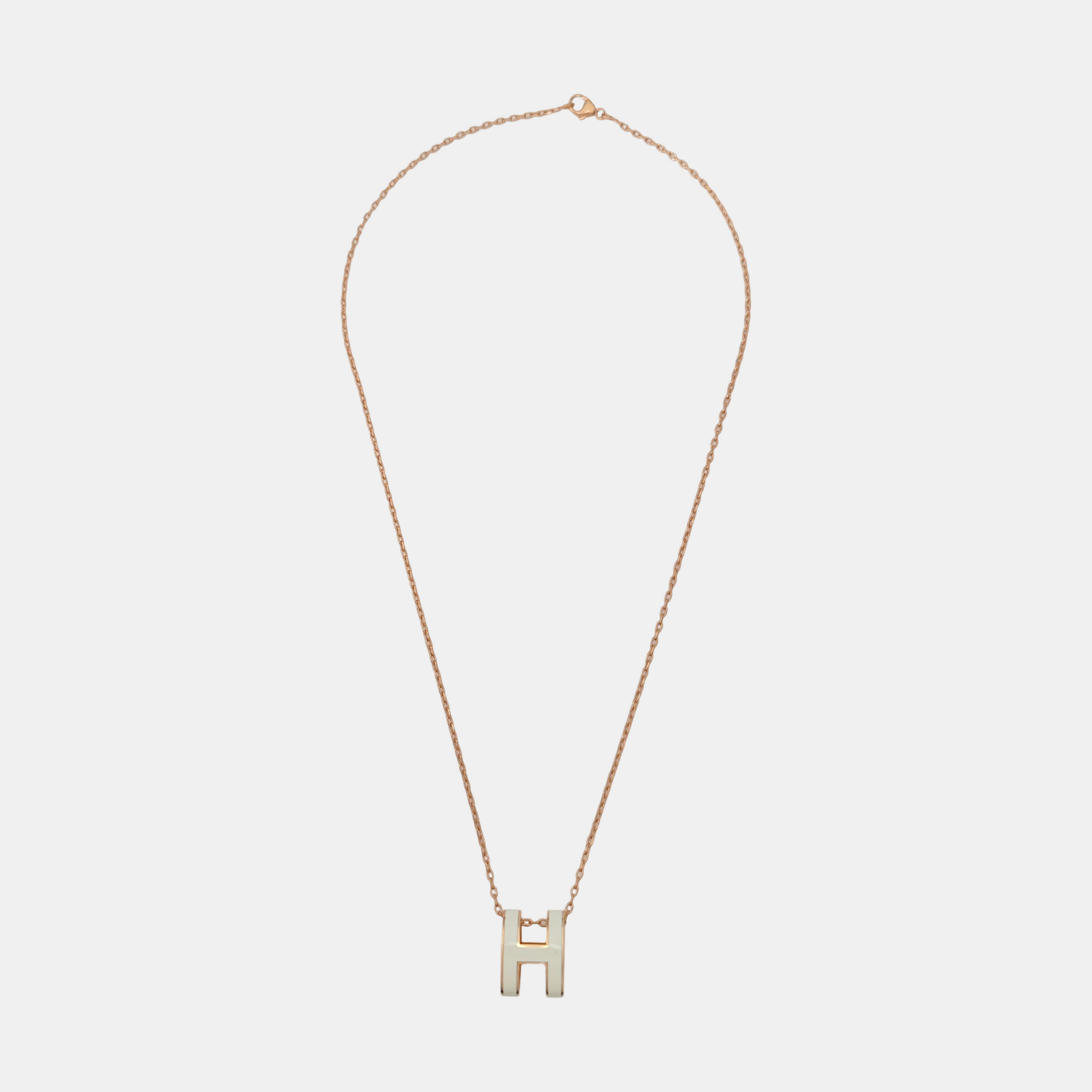 Pop H Metal Rose Gold Necklace