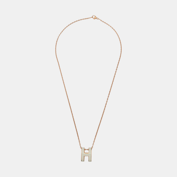 Pop H Metal Rose Gold Necklace