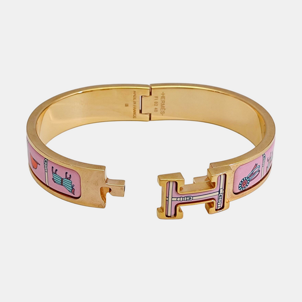 Clic H Metal Gold Bangle