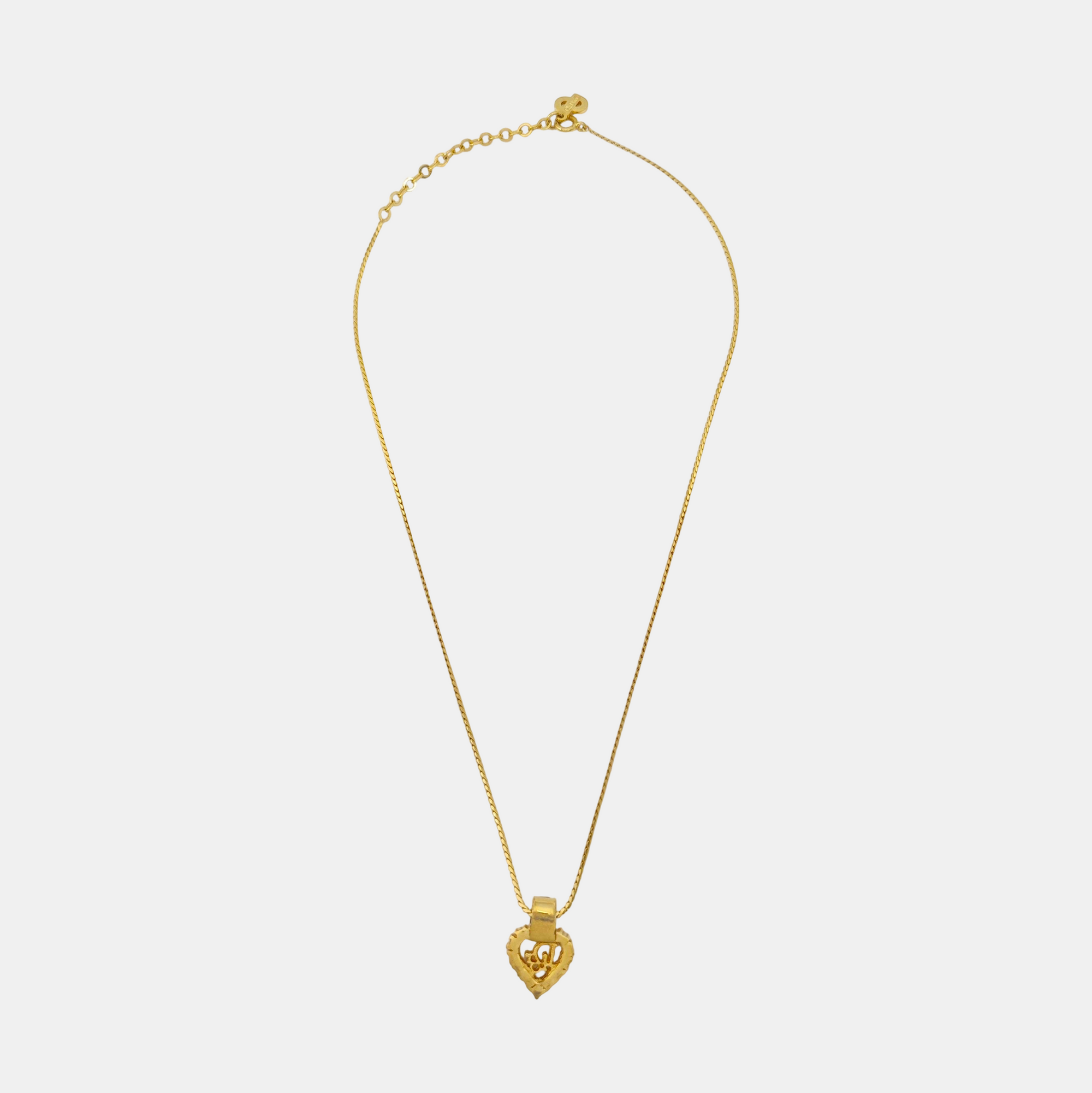 Dior Oblique Metal Gold Necklace