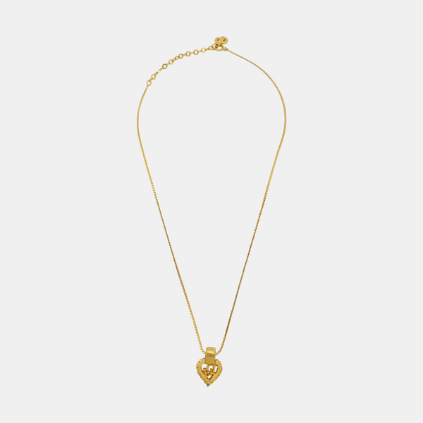 Dior Oblique Metal Gold Necklace