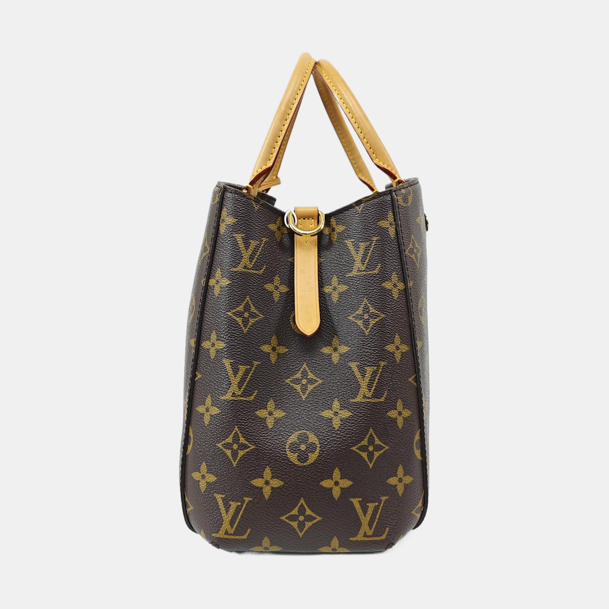 MONTAIGNE Monogram Coated Canvas Brown
