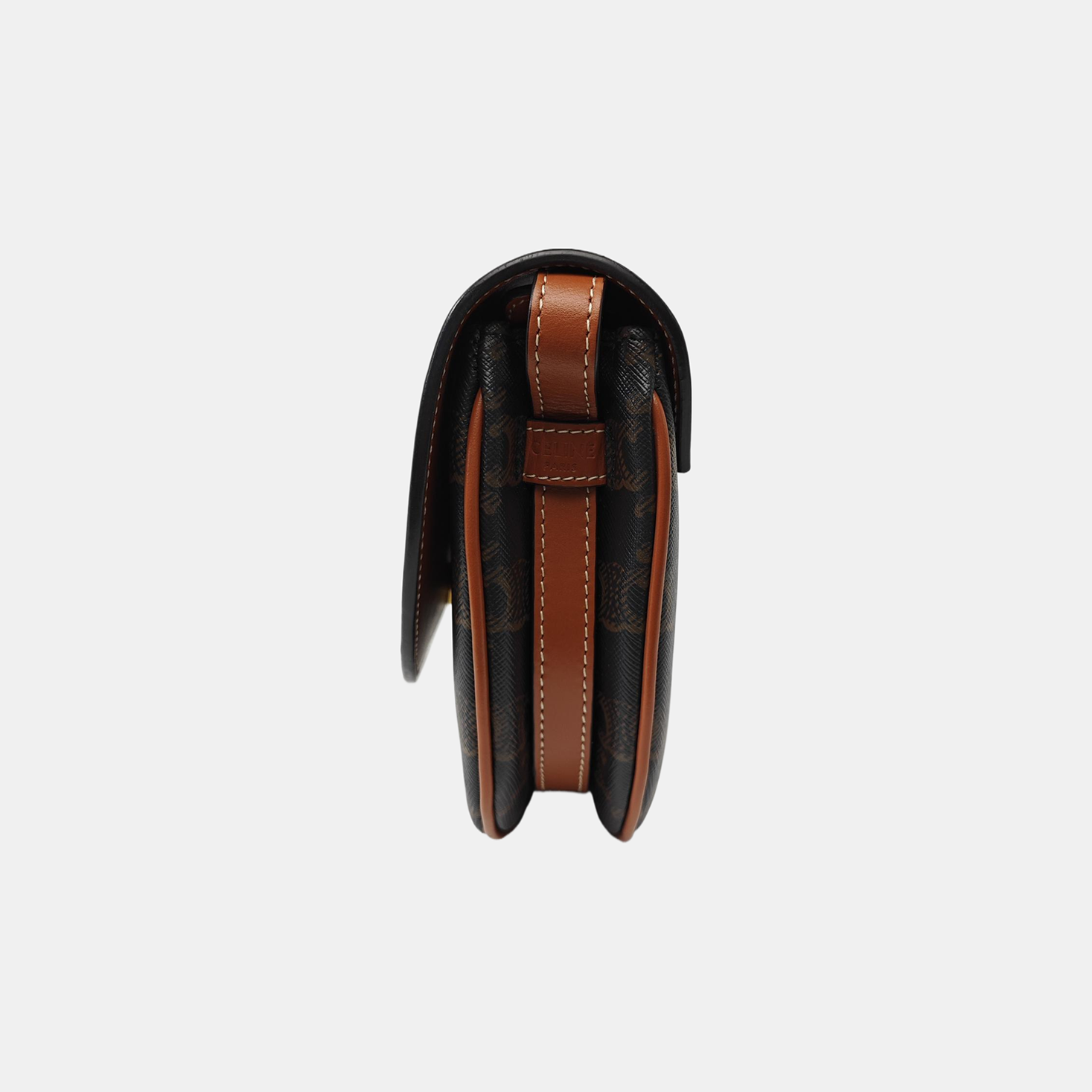TEEN BESACE TRIOMPHE Small Coated Canvas Brown