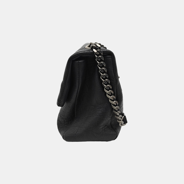 Calfskin Shoulder Bag Black