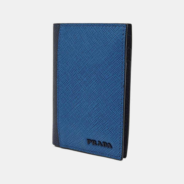 Calfskin Card Holder Blue