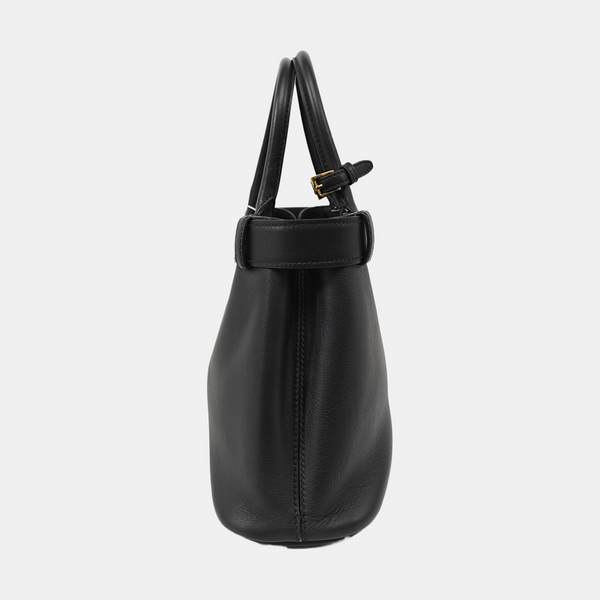 Buckle Small Calfskin Black