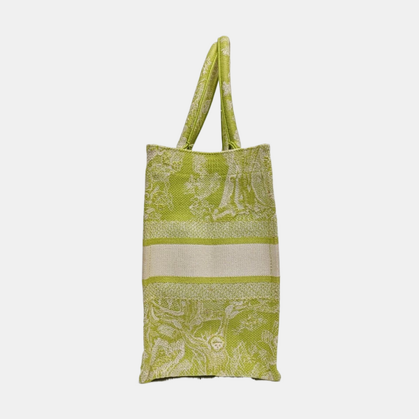 Book Tote Medium Fabric Green