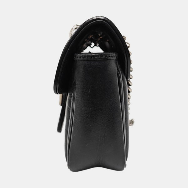GG Marmont Small Quilted Calfskin Black