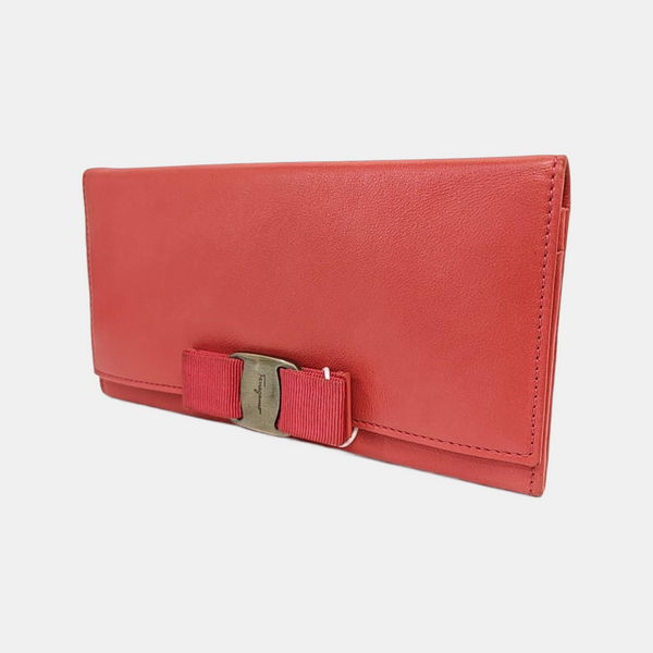 Vara Calfskin Red Wallet