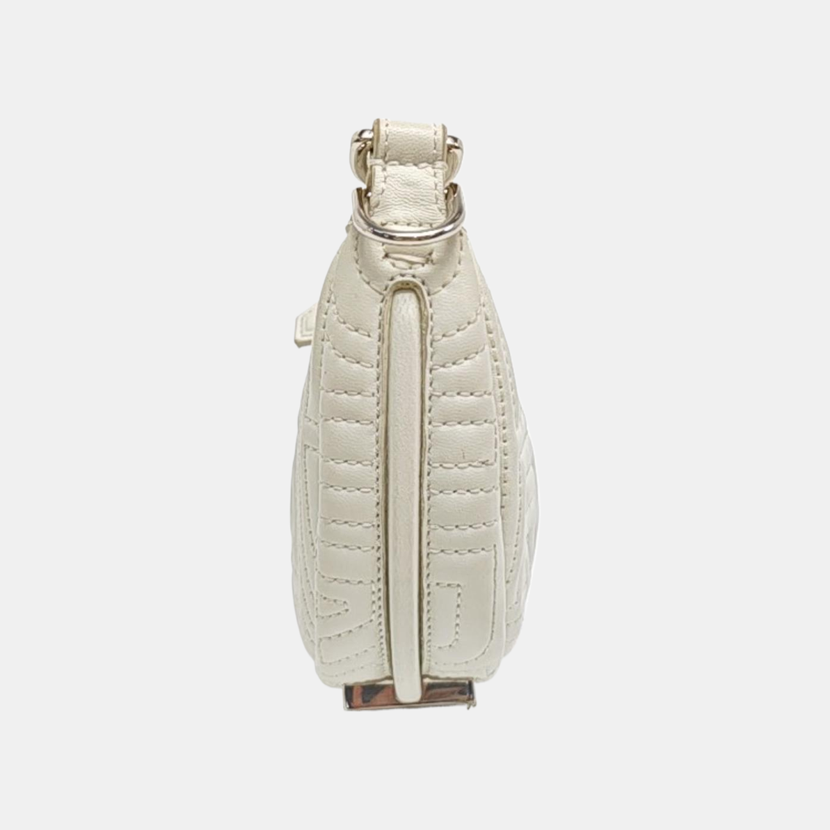 Quilted Calfskin Clutch White
