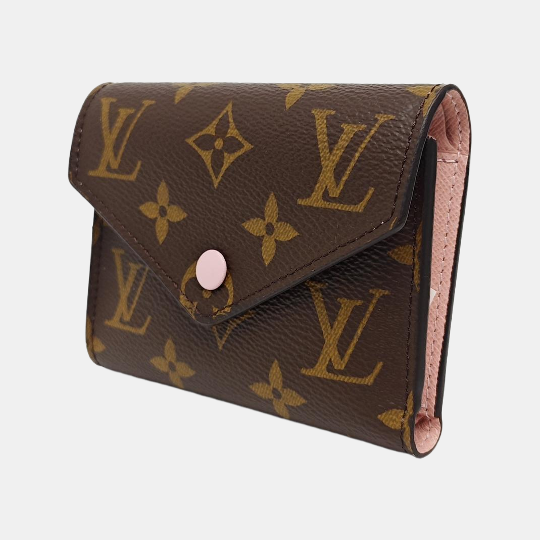 VICTORINE Monogram Coated Canvas Brown Wallet