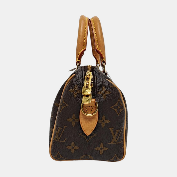 SPEEDY 20 Monogram Coated Canvas Brown