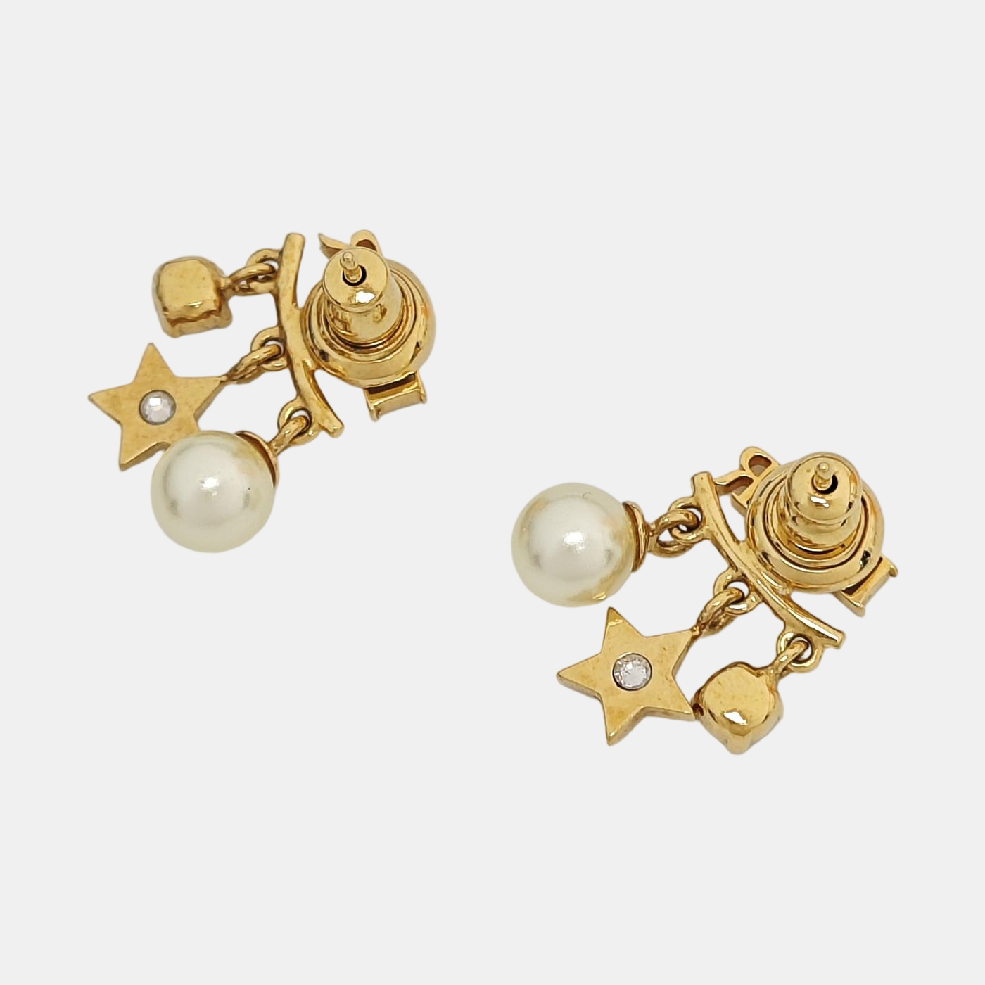 Metal Gold Stud Earrings