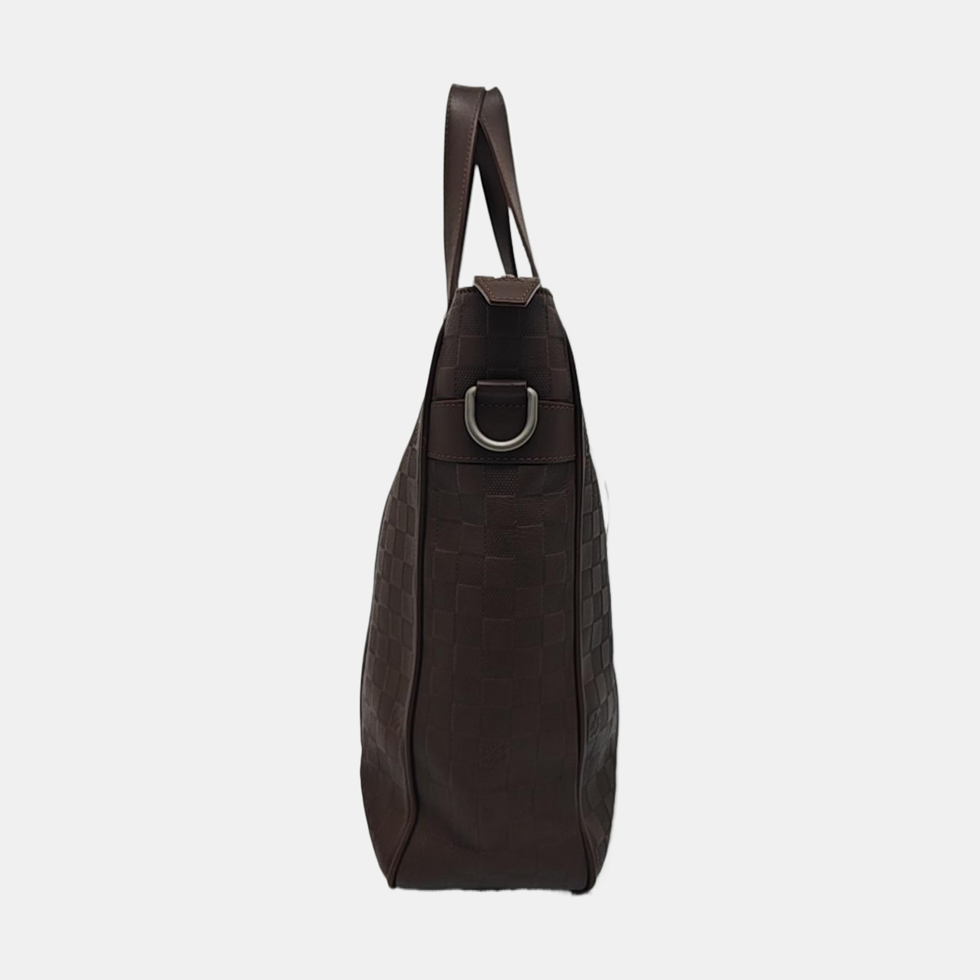 TADAO PM Damier Ebene Calfskin Brown