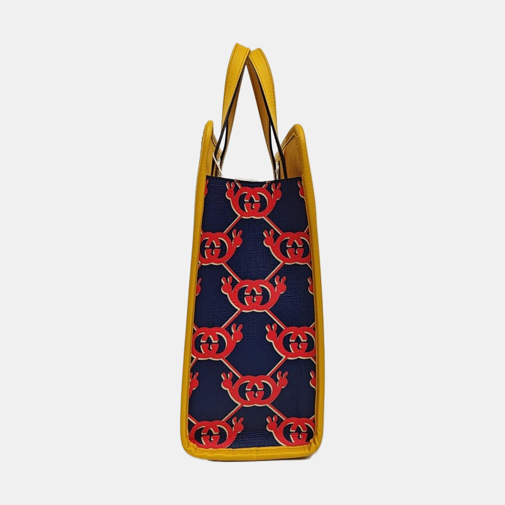 Monogram Coated Canvas Tote Bag Blue