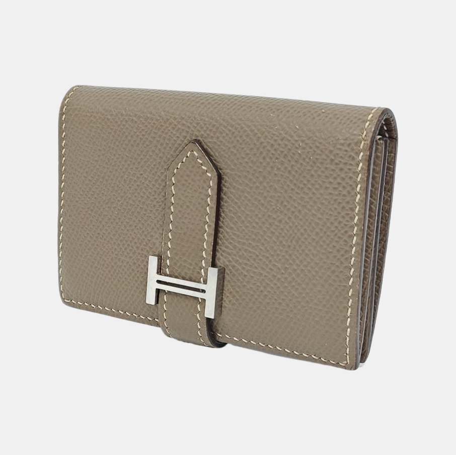 Bearn Mini Epsom Gray Card Holder