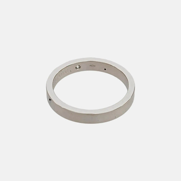 C DE CARTIER Platinum 950 Silver Ring EU 50