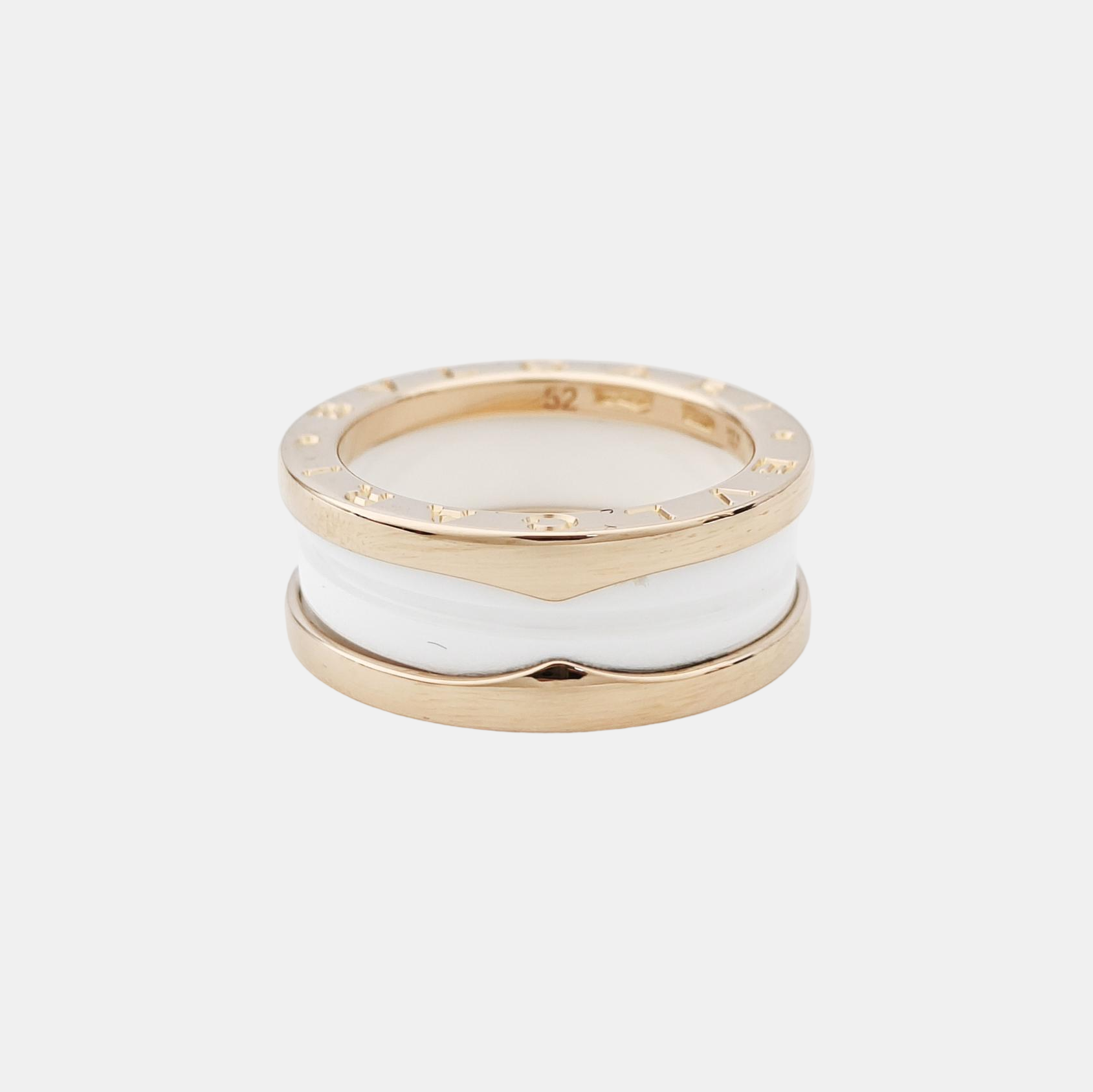 B.ZERO1 18k Rose Gold Ring EU 52