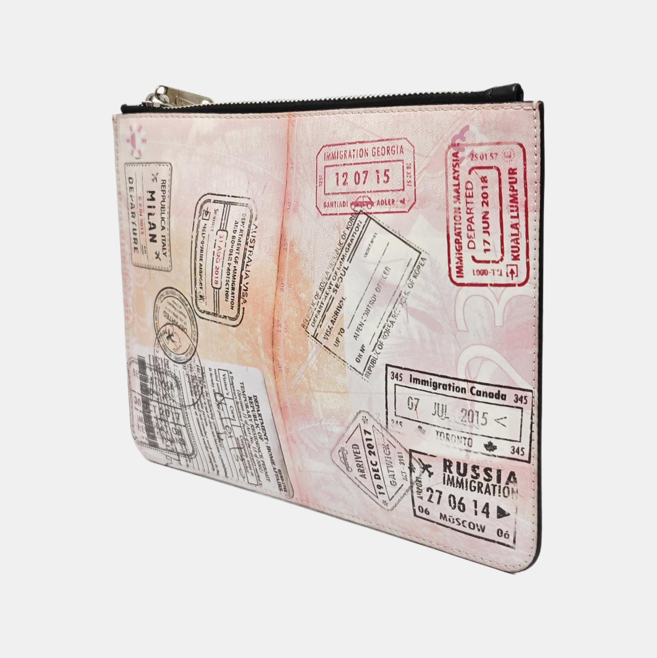 Calfskin Clutch Multicolor