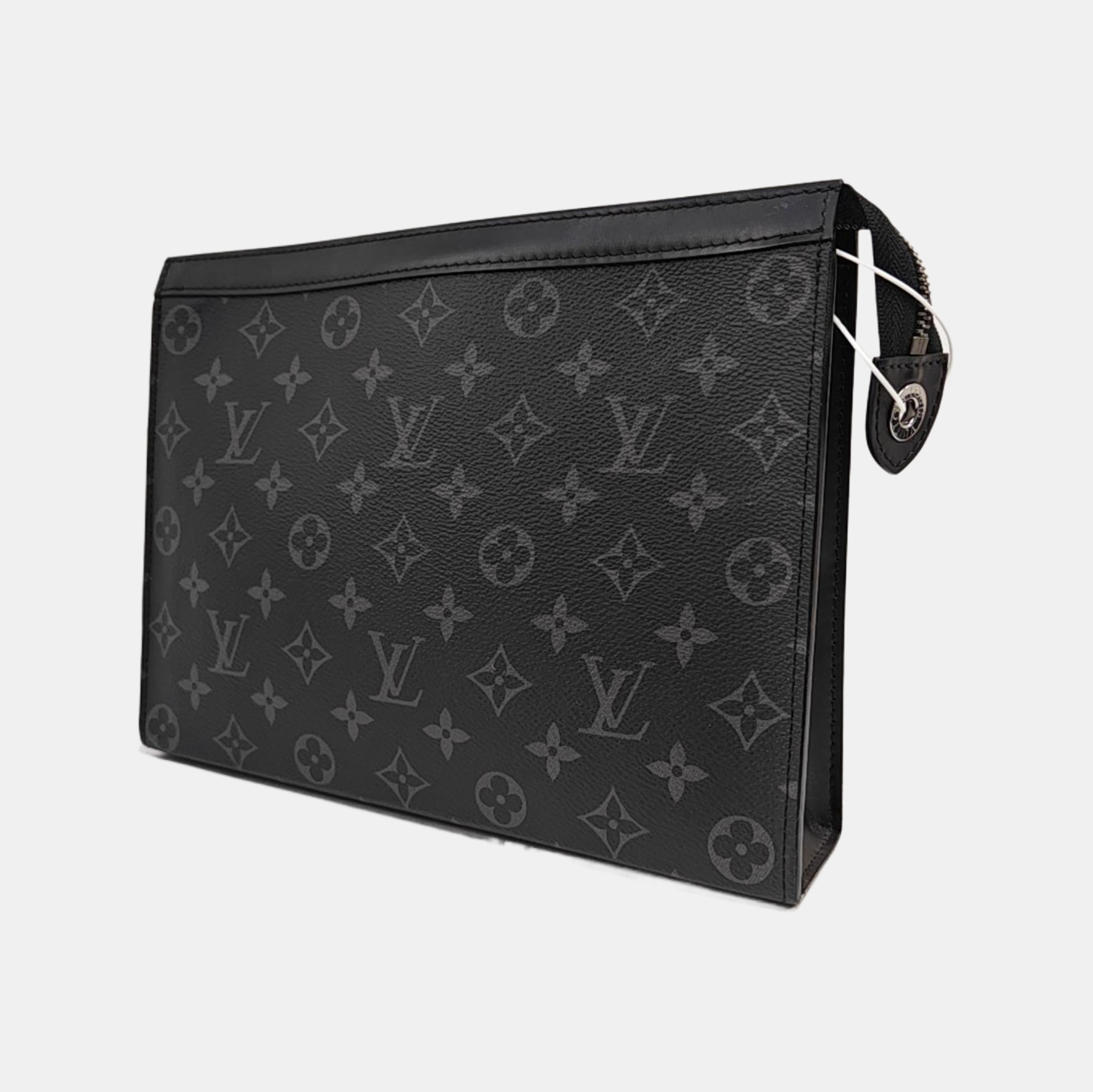 Pochette Voyag MM Monogram Coated Canvas Black