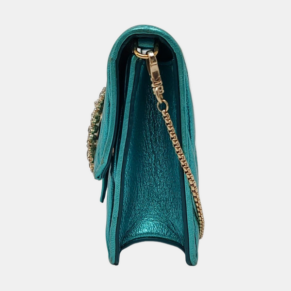 Matelassé Quilted Lambskin Blue