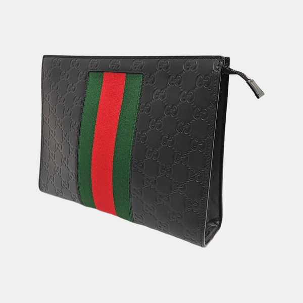 Signature Monogram Calfskin Black