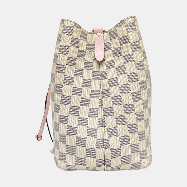 NÉONOÉ MM Damier Azur Coated Canvas White