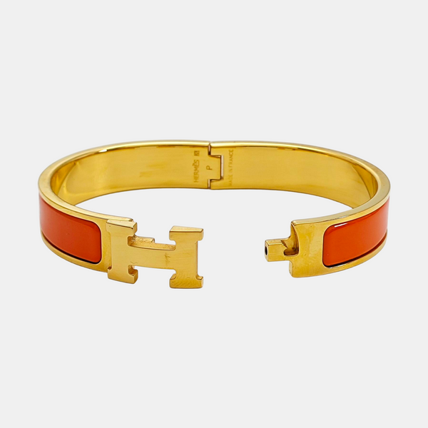 Clic H Metal Gold Bangle