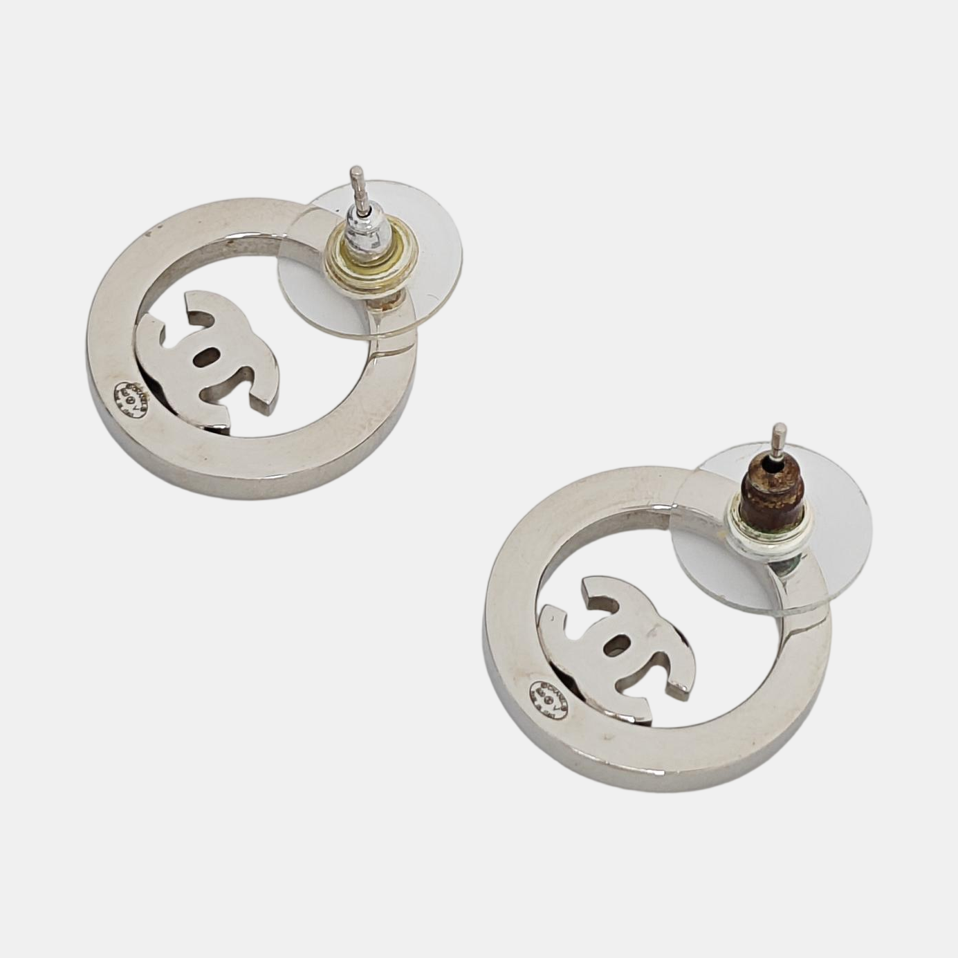 Metal Silver Stud Earrings