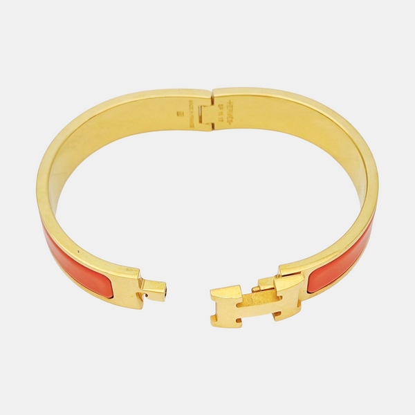 Clic H Metal Gold Bangle