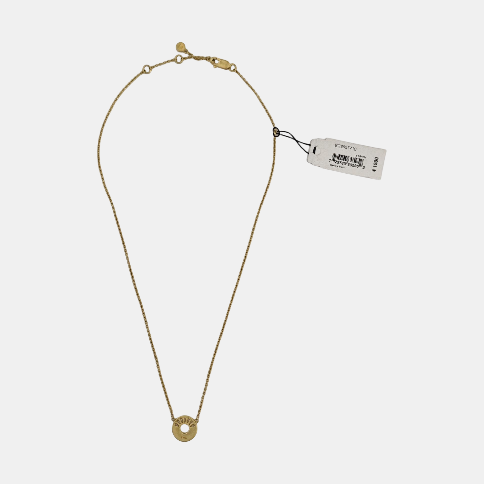 925 Sterling Silver Gold Necklace