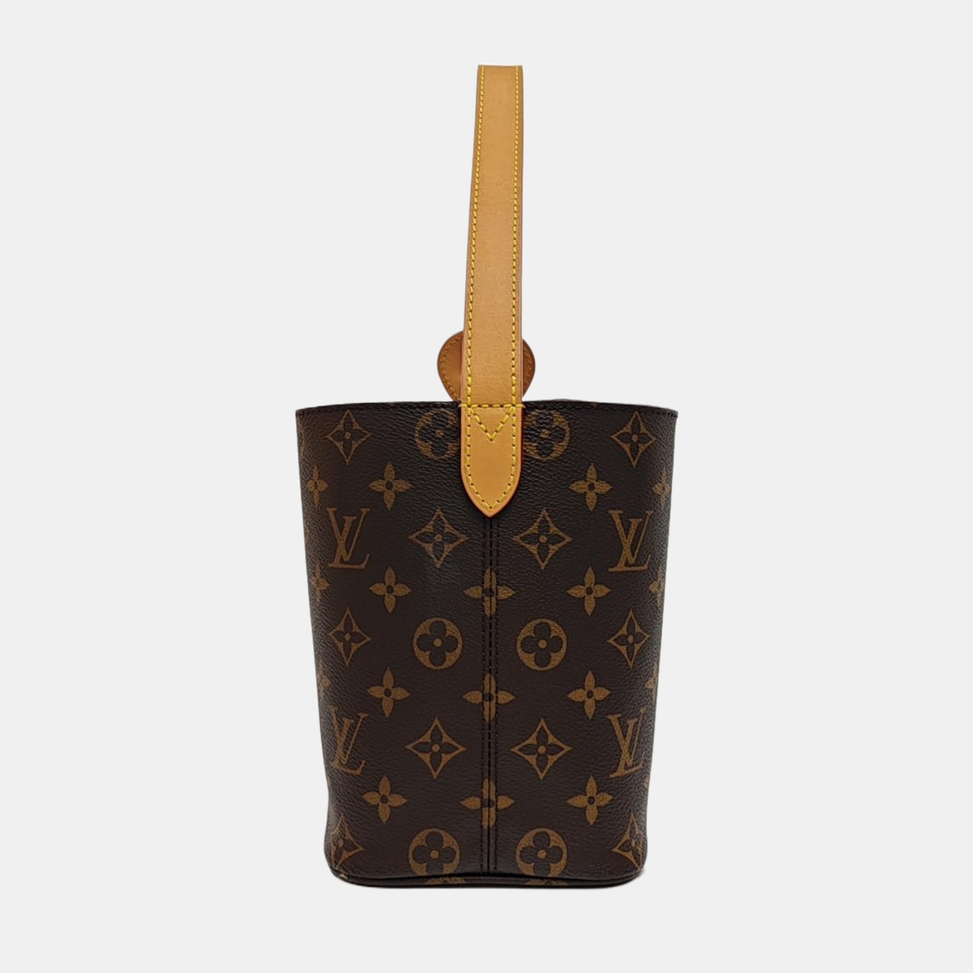 ALL IN BB Monogram Coated Canvas Brown