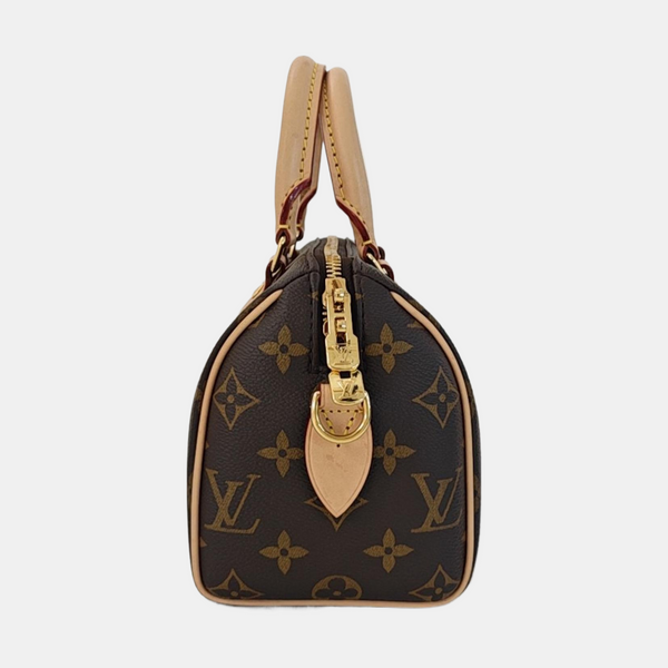 SPEEDY 20 Monogram Coated Canvas Brown