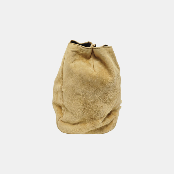 Suede Shoulder Bag Yellow
