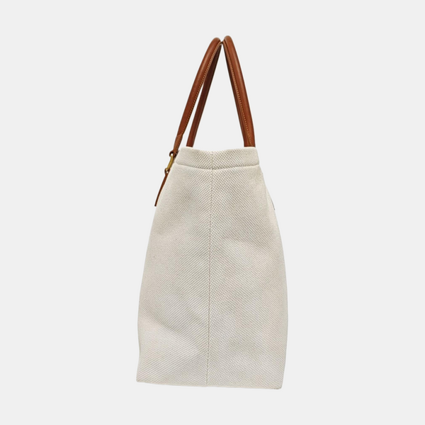 CABAS CELINE Large Canvas White